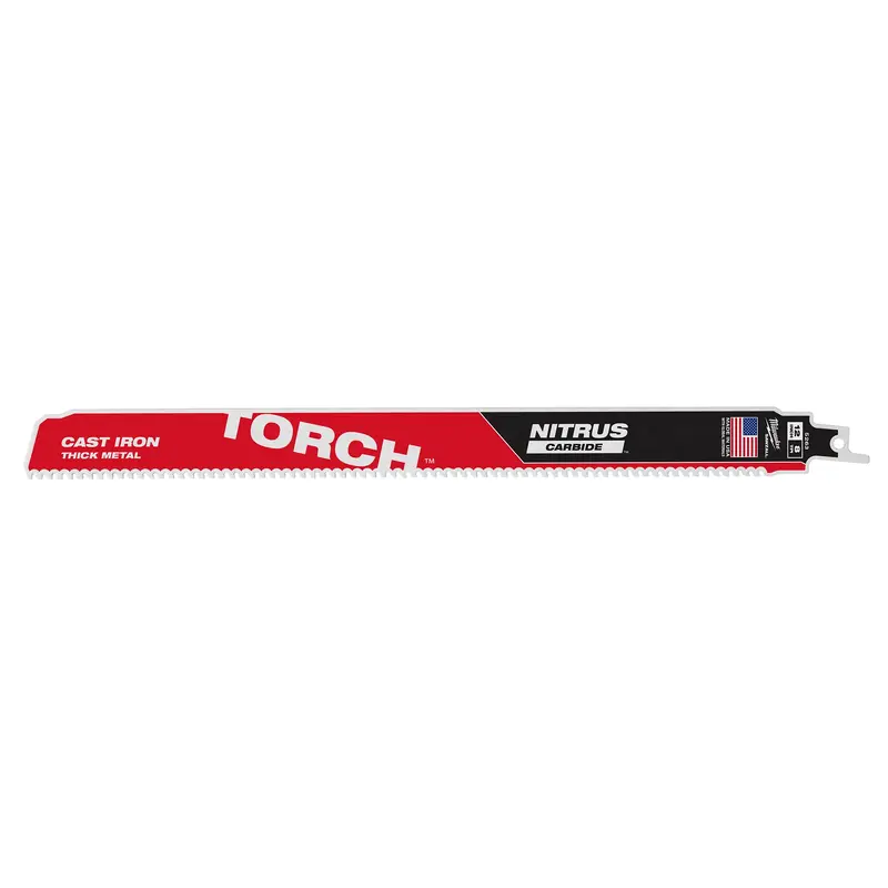 12" 8 TPI The TORCH with NITRUS Carbide SAWZALL Blade 1PK