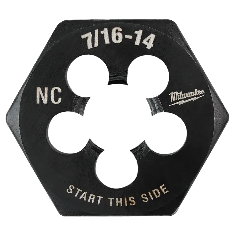 7/16"-14 NC 1-Inch Hex Threading Die
