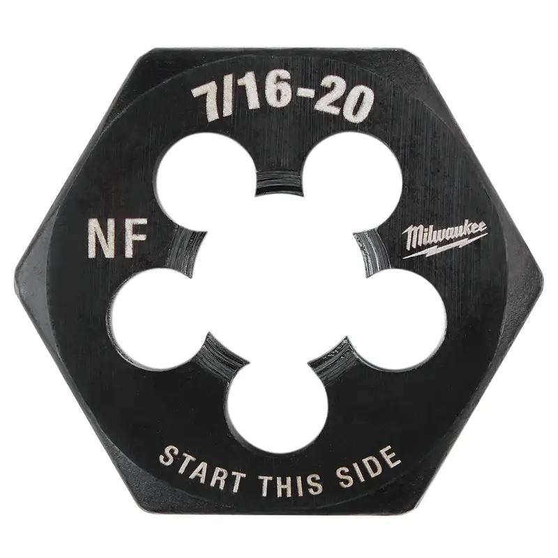 7/16"-20 NF 1-Inch Hex Threading Die