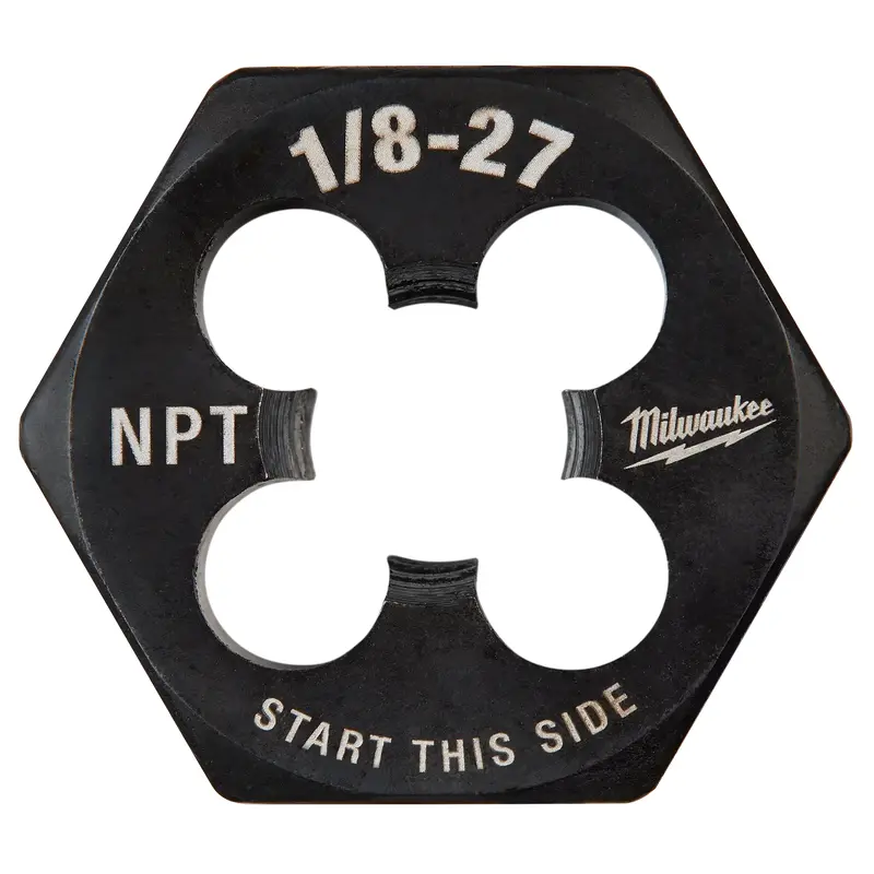 1/8"-27 NPT 1-Inch Hex Threading Die