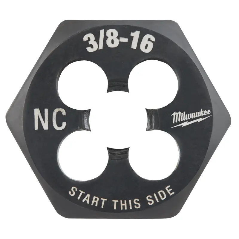 3/8"-16 NC 1-Inch Hex Threading Die