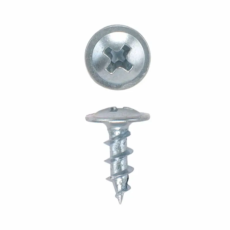 Ball Bearing Slide Screws - #8 - Round - Washer Head - Zinc - 100 Piece