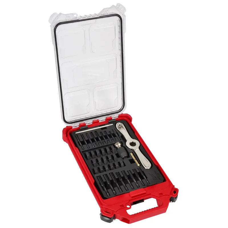 38PC Metric Tap & Die PACKOUT Set w/ Hex-LOK 2-in-1 Handle