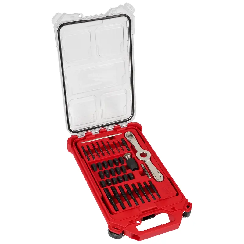 38PC SAE Tap & Die PACKOUT Set w/ Hex-LOK 2-in-1 Handle
