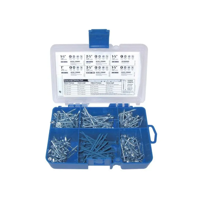 Pocket-Hole Screw Assortments - Square Drive