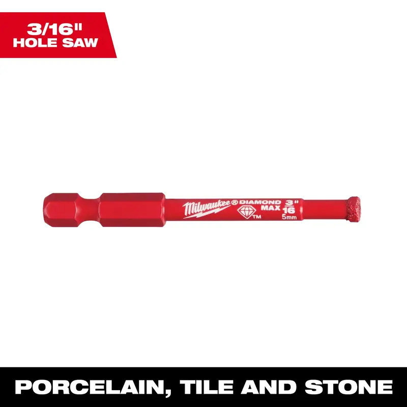Milwaukee 3/16" Diamond Max Hole Saw Bit