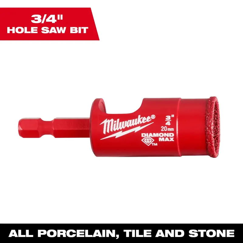 Milwaukee 3/4" Diamond Max Hole Saw Bit