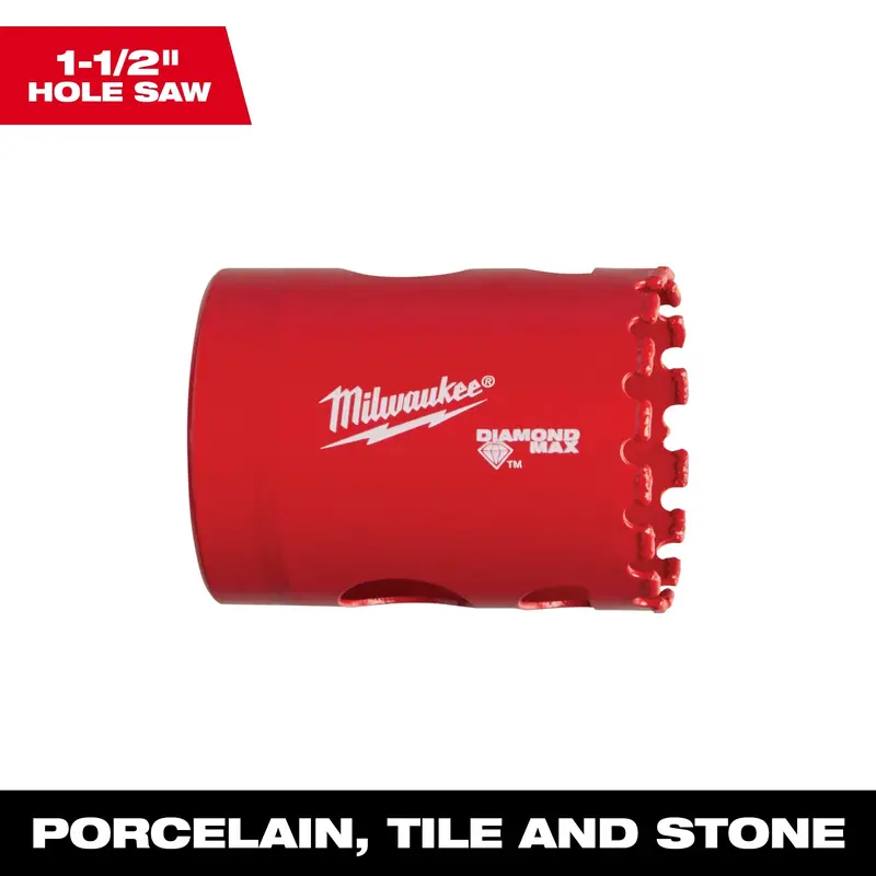 Milwaukee 1-1/2" Diamond Max Hole Saw