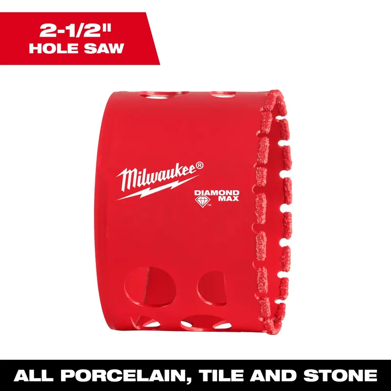Milwaukee 2-1/2" Diamond Max Hole Saw
