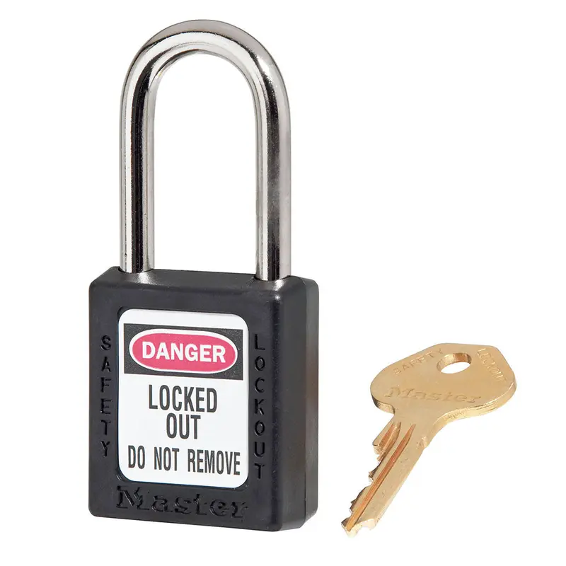 Zenex Thermoplastic Safety Padlock Black