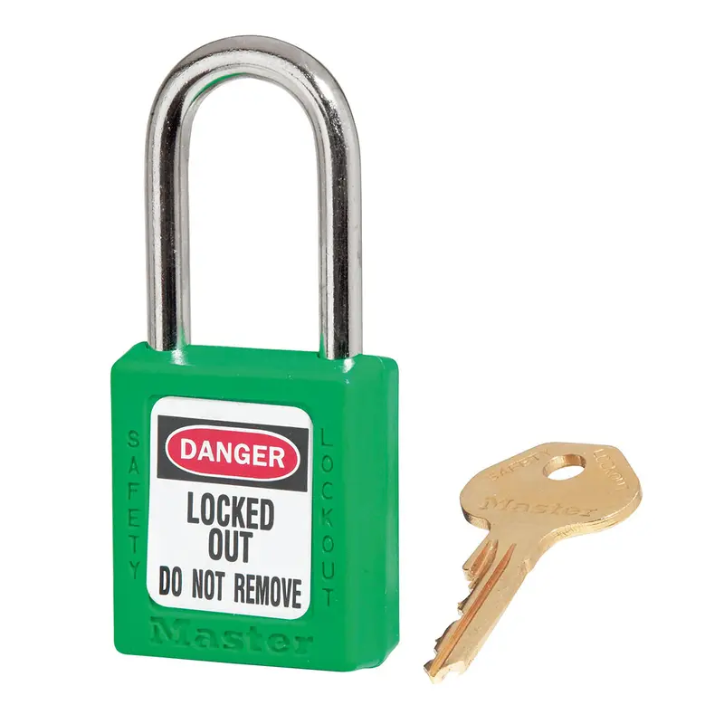 Zenex Thermoplastic Safety Padlock Green