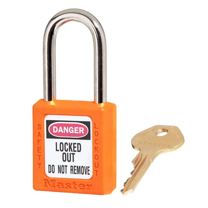 Zenex Thermoplastic Safety Padlock Orange