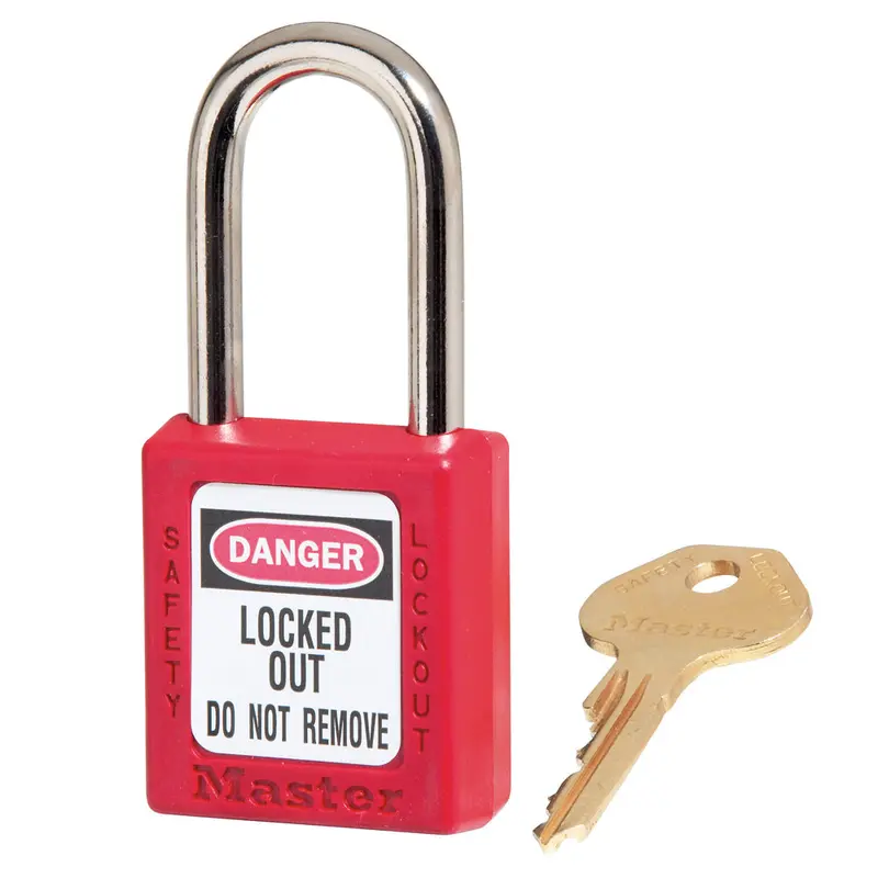 Zenex Thermoplastic Safety Padlock Red