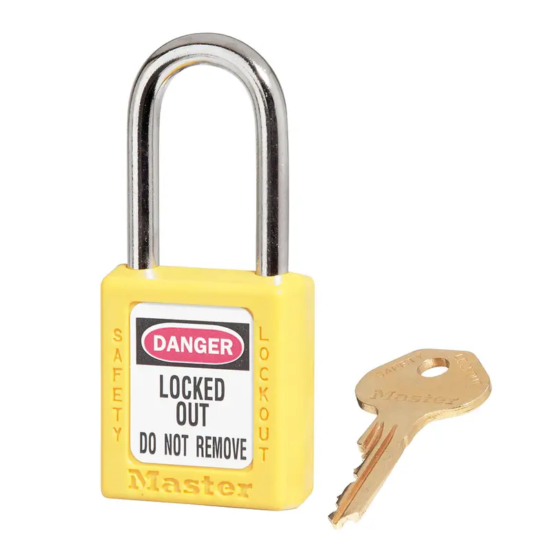 Zenex Thermoplastic Safety Padlock Yellow