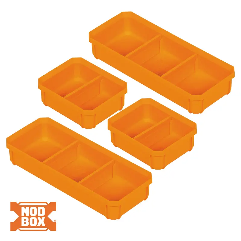 MODbox Replacement Bins, Short, 4-Pack