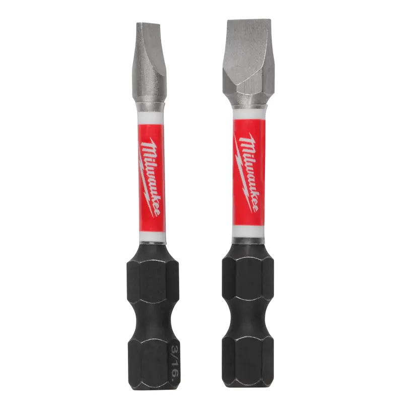 SHOCKWAVE 2" Impact Slotted 3/16" & 1/4" Power Bit (2 PK)