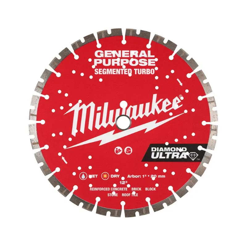 12" DIAMOND ULTRA Segmented Turbo, General Purpose Diamond Blade