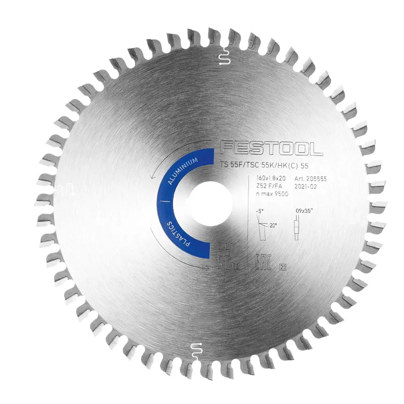 Aluminum Saw Blade for TS 55 F, TSC 55 K, HK 55 and HKC 55