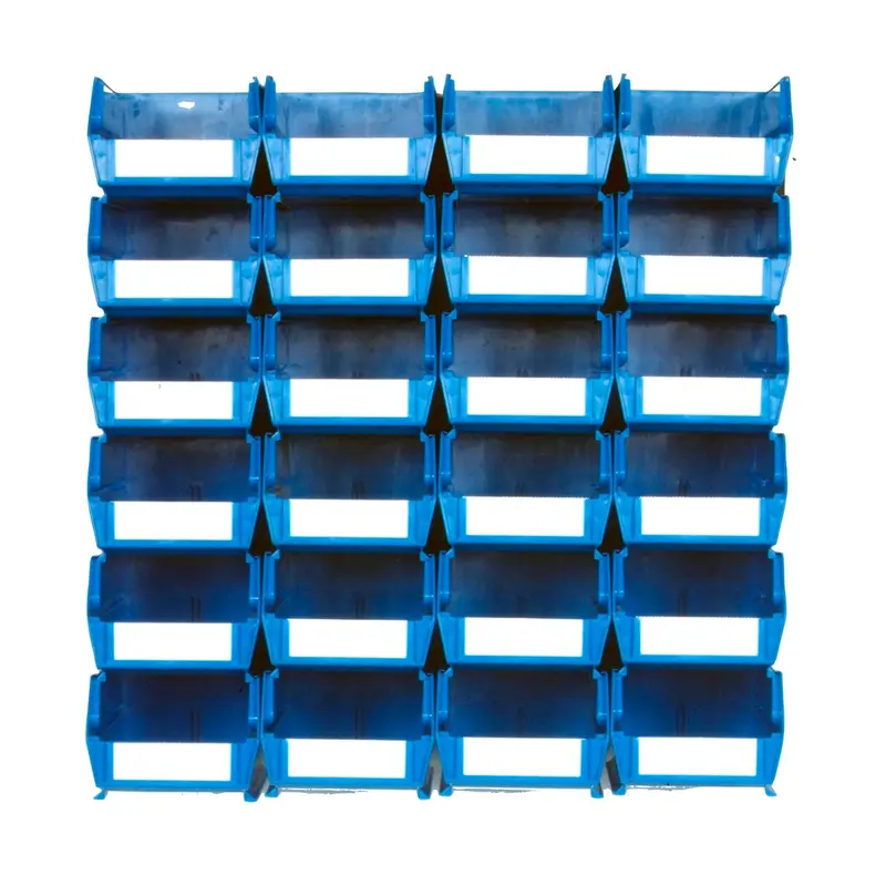 Blue 26 PC Wall Storage Unit - Medium