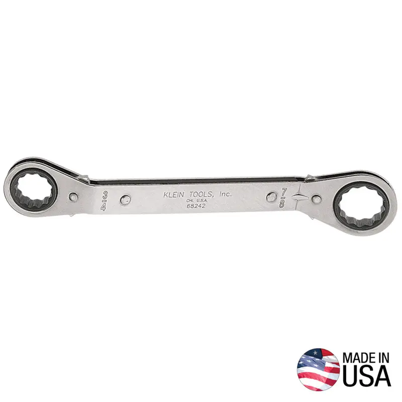 Reversible Ratcheting Box Wrench, 3/4 x 7/8-Inch