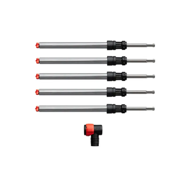5/8" x 8" x 14" AMPED Rebar Demon SDS-Plus 4-Cutter Full Carbide Head Dust Extraction Hammer Drill Bit (5-Pack)