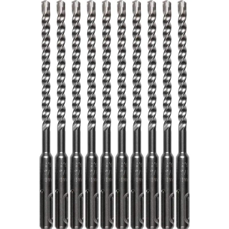 1/4" x 6" SDSPLUS Bit, 3Cutter, 10/pk