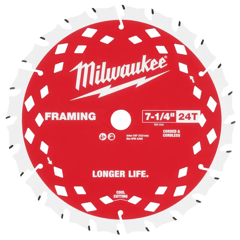 7-1/4" 24T Framing Circular Saw Blades Bulk 10
