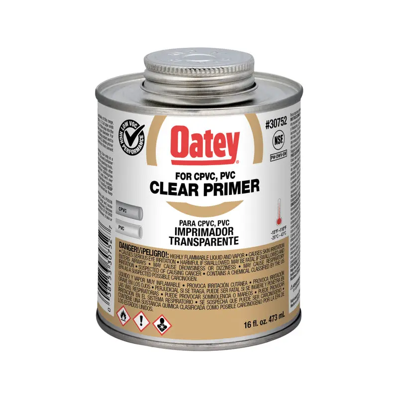 Oatey Clear Primer  NSF Listed 16oz.