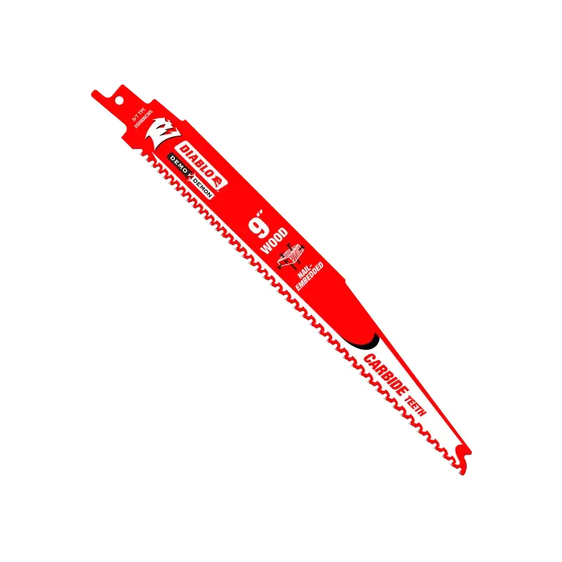 9" 5/7 TPI Demo Demon Carbide Teeth Reciprocating Saw Blades for Nail-Embedded Wood (3 Pack)