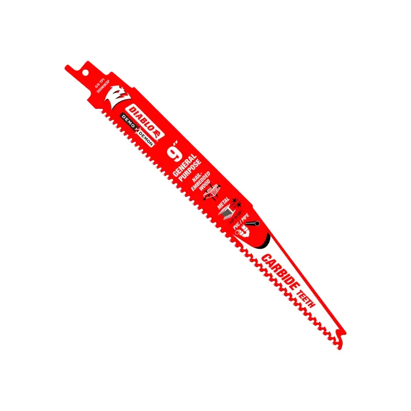 9" 6/9TPI Demo Demon Carbide Tipped Reciprocating Saw Blade for General Purpose Cuts (10-Pack)
