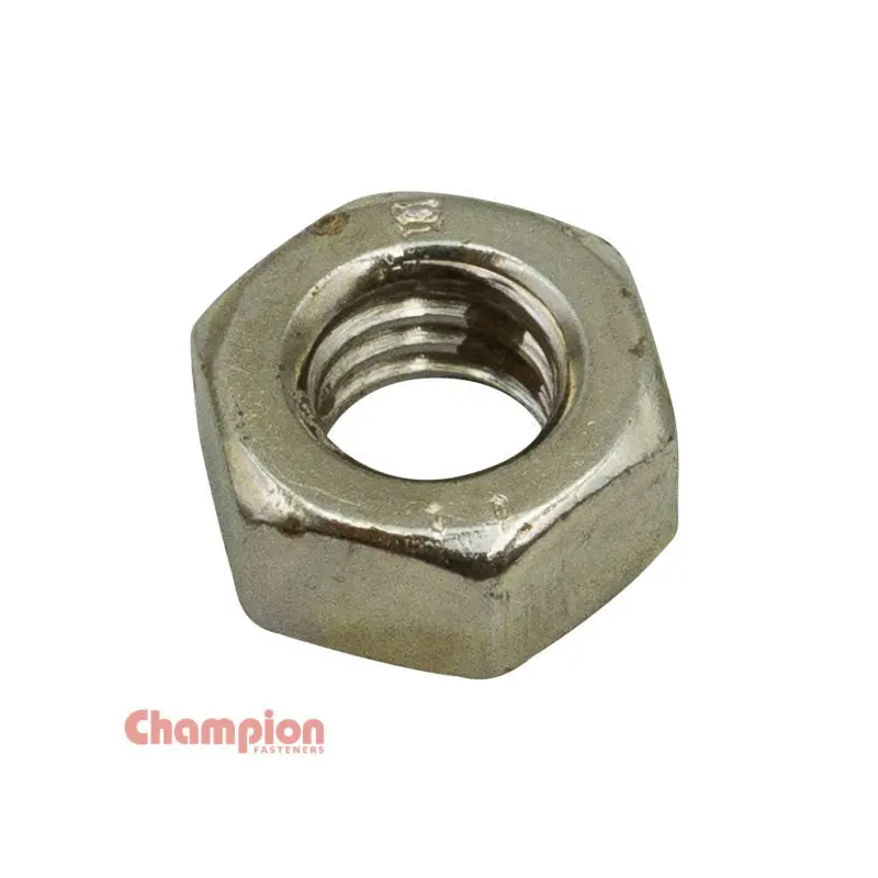 Champion NFT1 Hex Plain Nut Fine Thread Nickle Plated