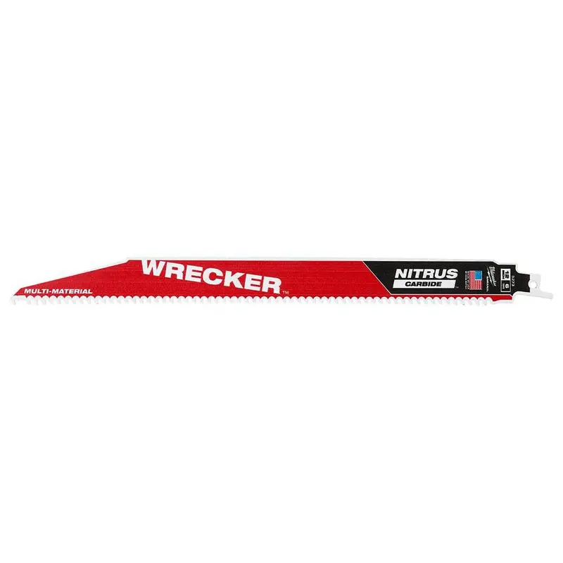 12" WRECKER with NITRUS Carbide SAWZALL Blade for Multi-Material 5PK