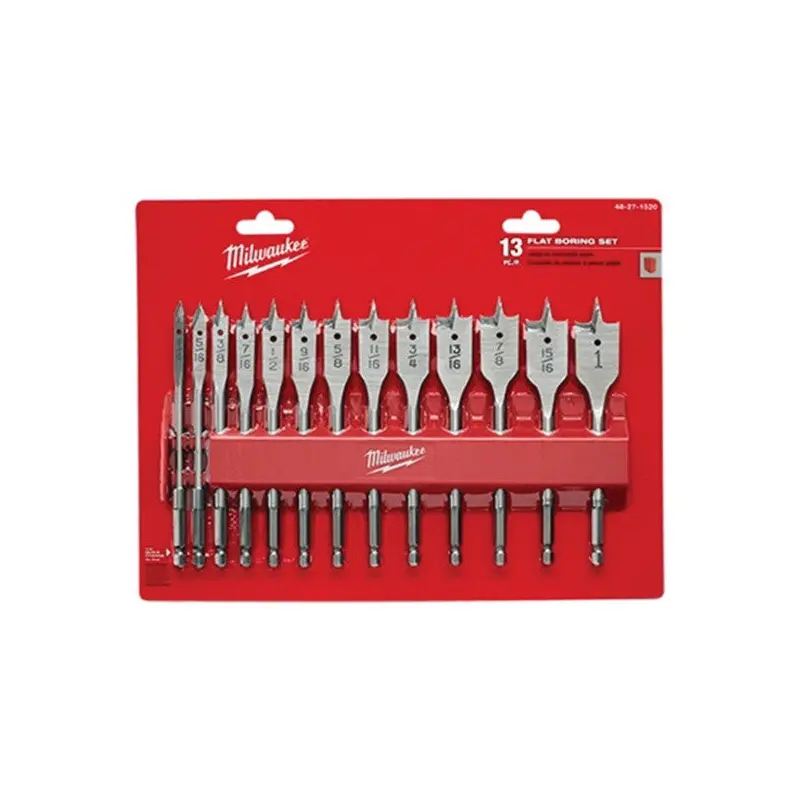 13PC Flat Boring Bit Set
