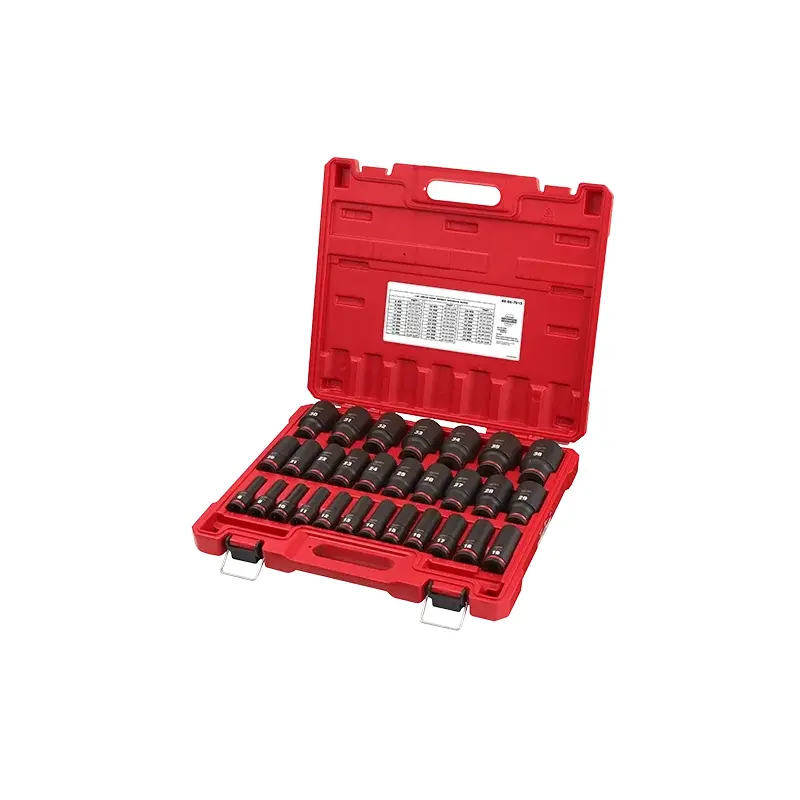 29PC SHOCKWAVE Impact Duty 1/2" Drive Metric Deep 6 Point Socket Set