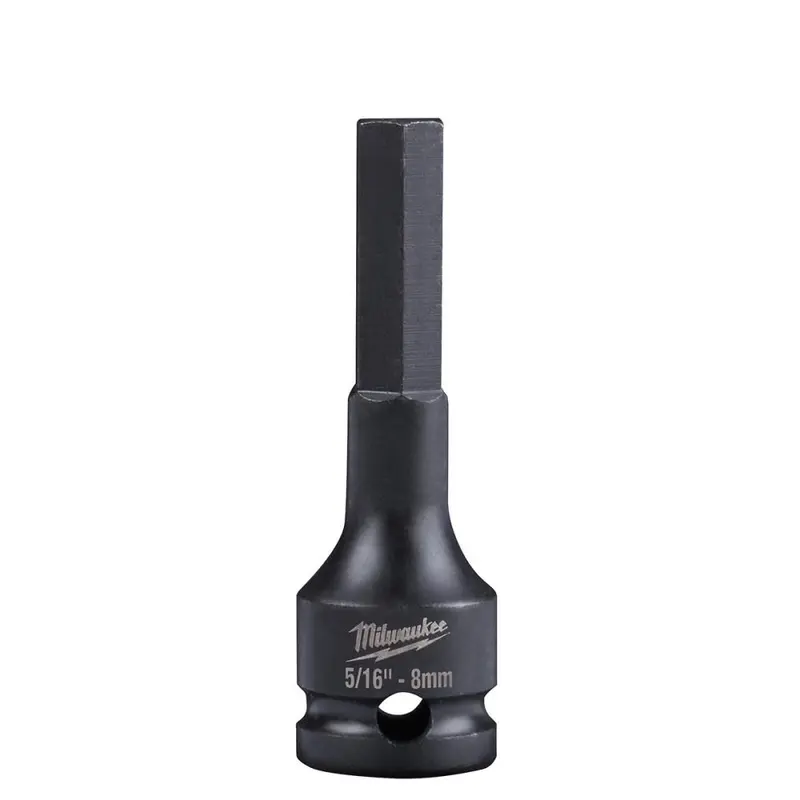 SHOCKWAVE 5/16" Lineman's Impact 3/8" Drive Hex Bit Socket