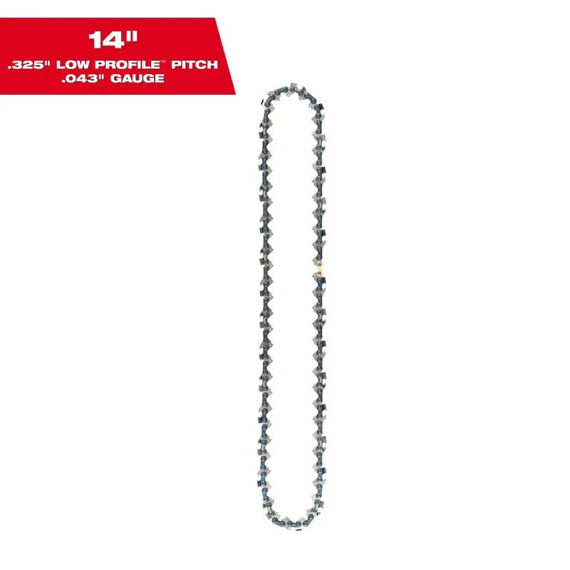 14" .325" LOW PROFILE Pitch, .043" Gauge Saw Chain