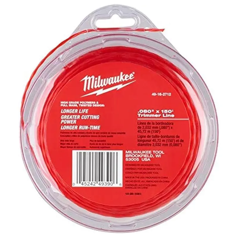 Milwaukee .080" x 150 Twisted Trimmer Line
