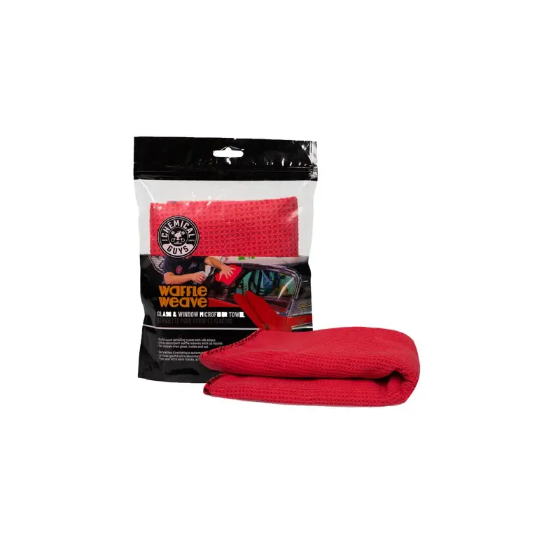 Waffle Weave Glass and Window Microfiber Towel 24x16