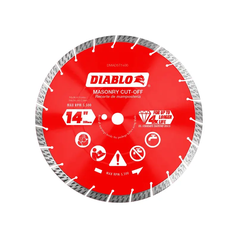 14" Diamond Segmented Turbo Masonry Cut-Off Blade