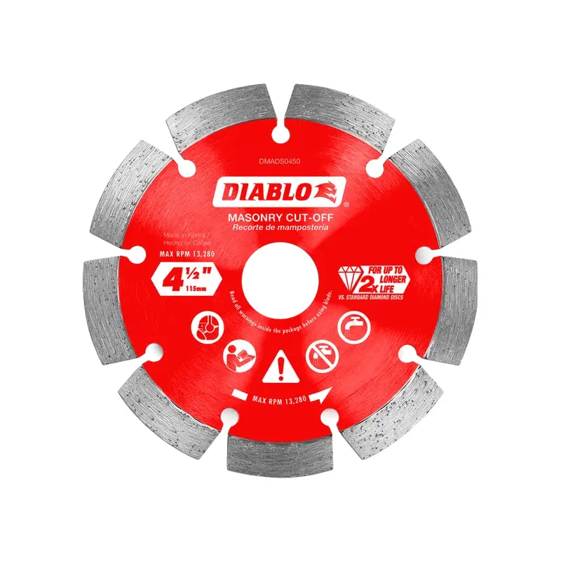 4-1/2" Diamond Segmented Masonry Cut-Off Blade