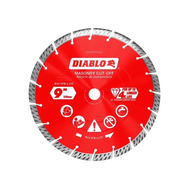 9" Diamond Segmented Turbo Masonry Cut-Off Blade