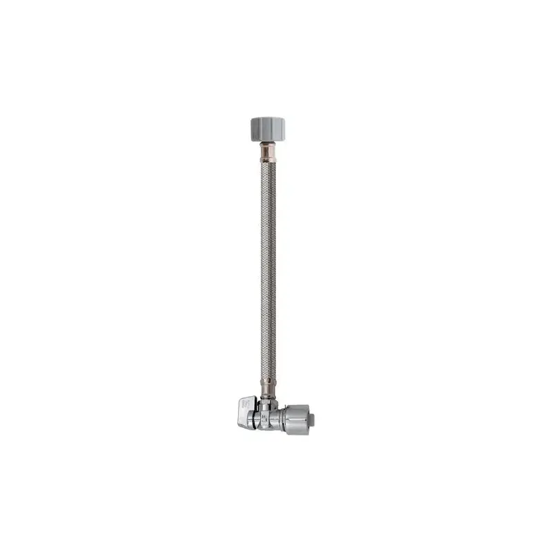 Keeney Quick Lock 1/2 in. Push in. IP 12 in. Stainless Steel Toilet Supply Line