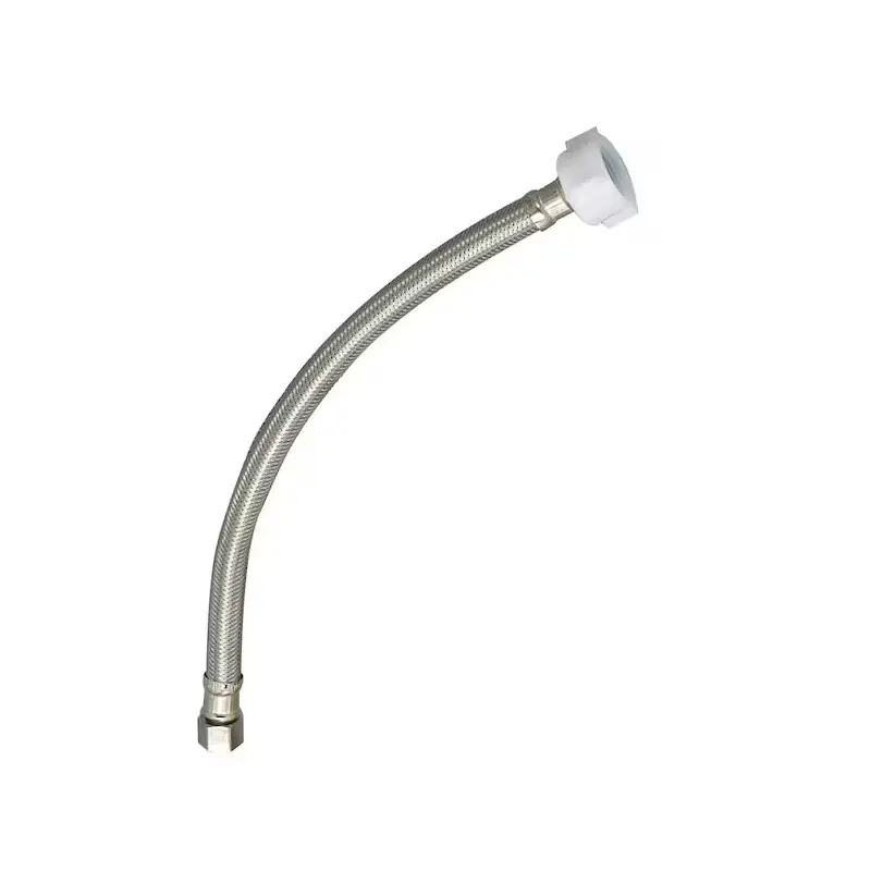 Plumb Pak EZ Series Toilet Supply Tube, 3/8 in Inlet, Compression Inlet, 7/8 in Outlet, Ballcock Outlet