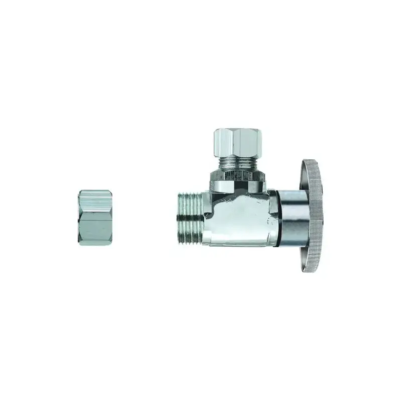 Plumb Pak Transition Valve, 1/2 x 3/8 in Connection, CPVC x Tube, CPVC Body Chrome