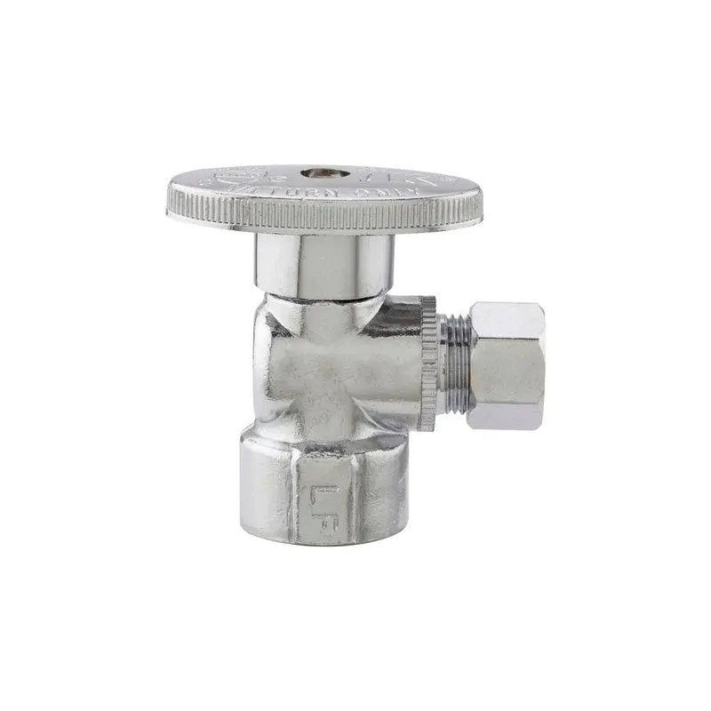 Plumb Pak 1/2 in. FIP X 3/8 in. Compression Brass Angle Valve