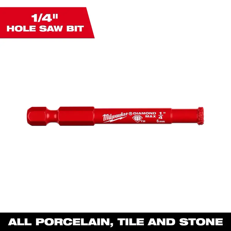 1/4" DIAMOND MAX Hole Saw Bit
