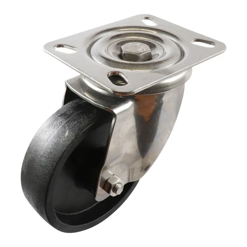 100mm Zinc Swivel Plate Castor - High Temp Wheel S3