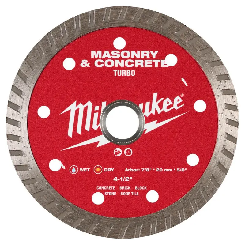 4-1/2" Turbo Masonry & Concrete Diamond Blade