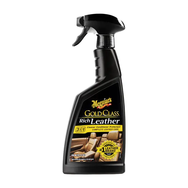 Meguiar's Gold Class Rich Leather 3-in-1: Cleaner, Conditioner, Protectant - 16 oz.