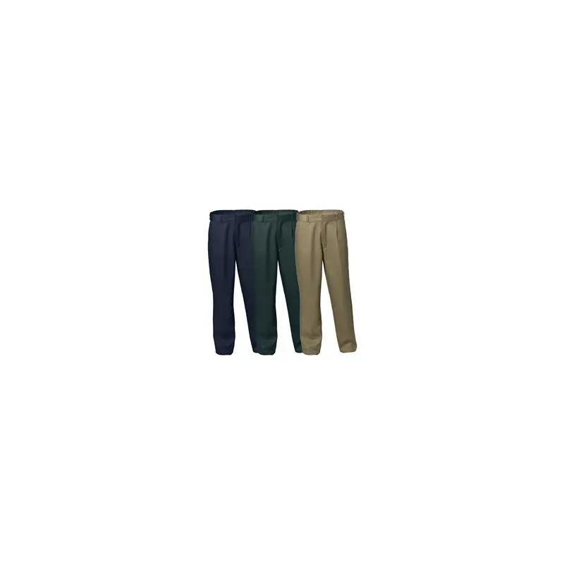 WS Workwear Mens Classic Pleat Front Drill Trouser, Navy, 74 Long